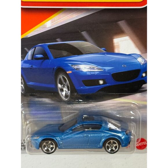 Matchbox 2004 Mazda RX-8 Blue Diecast Car 10/125 New - Picture 2 of 3
